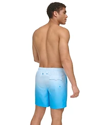 Calvin Klein Men's Gradient Striped 7" Volley Swim Trunks