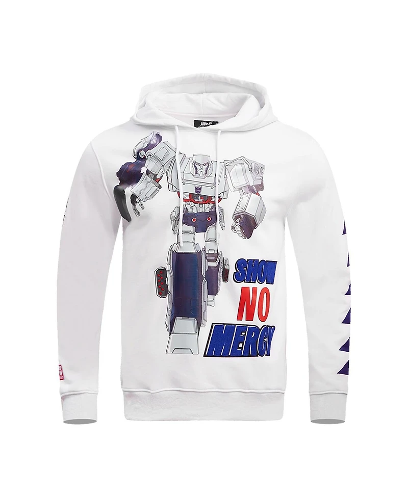 Men's and Women's Freeze Max White Transformers No Mercy Pullover Hoodie