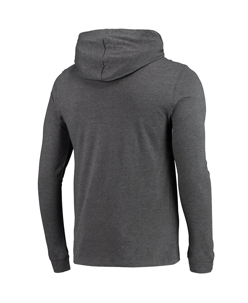 Men's Concepts Sport Navy, Heather Charcoal Navy Midshipmen Meter Long Sleeve Hoodie T-shirt and Jogger Pajama Set