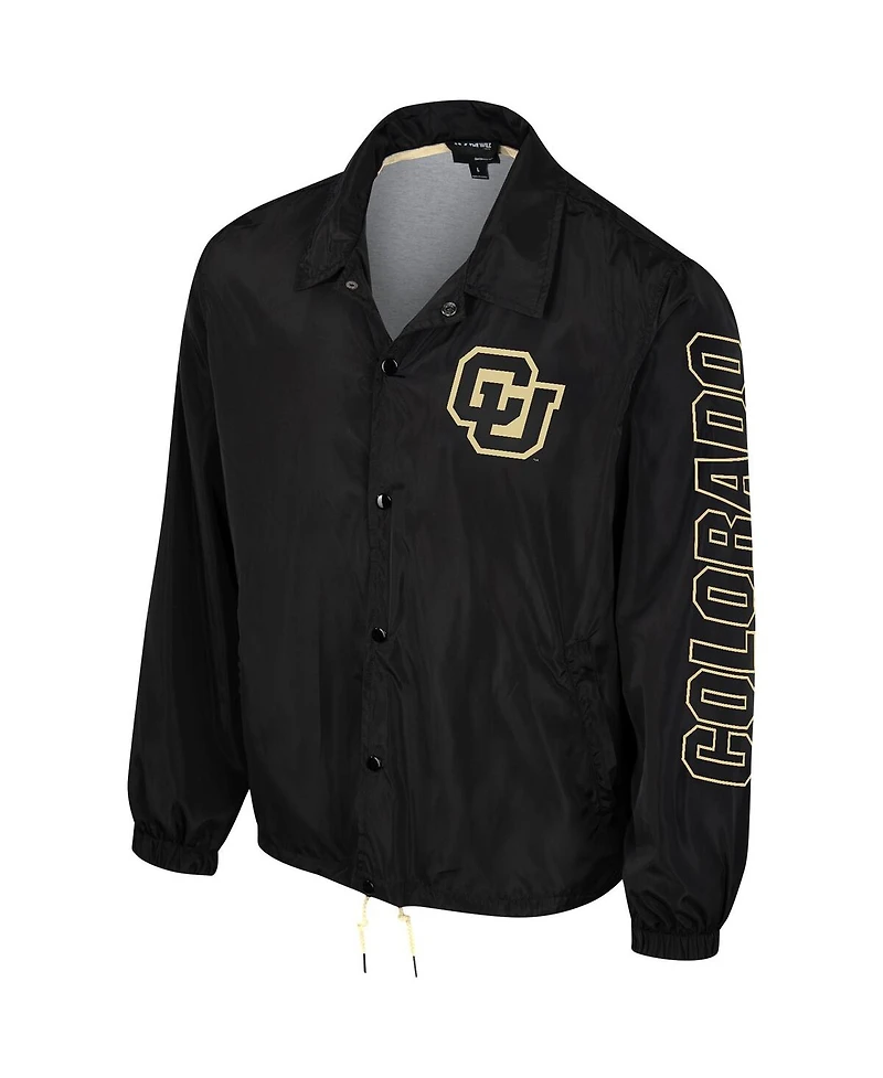 Men's and Women's The Wild Collective Black Colorado Buffaloes Coaches Full-Snap Jacket
