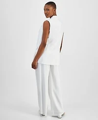 Bar Iii Petite Long Vest Wide Leg Pants