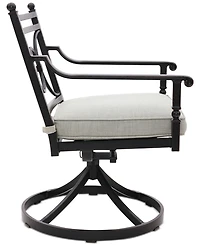 Wythburn Mix and Match Scroll Outdoor Swivel Chair, Created for Macy's