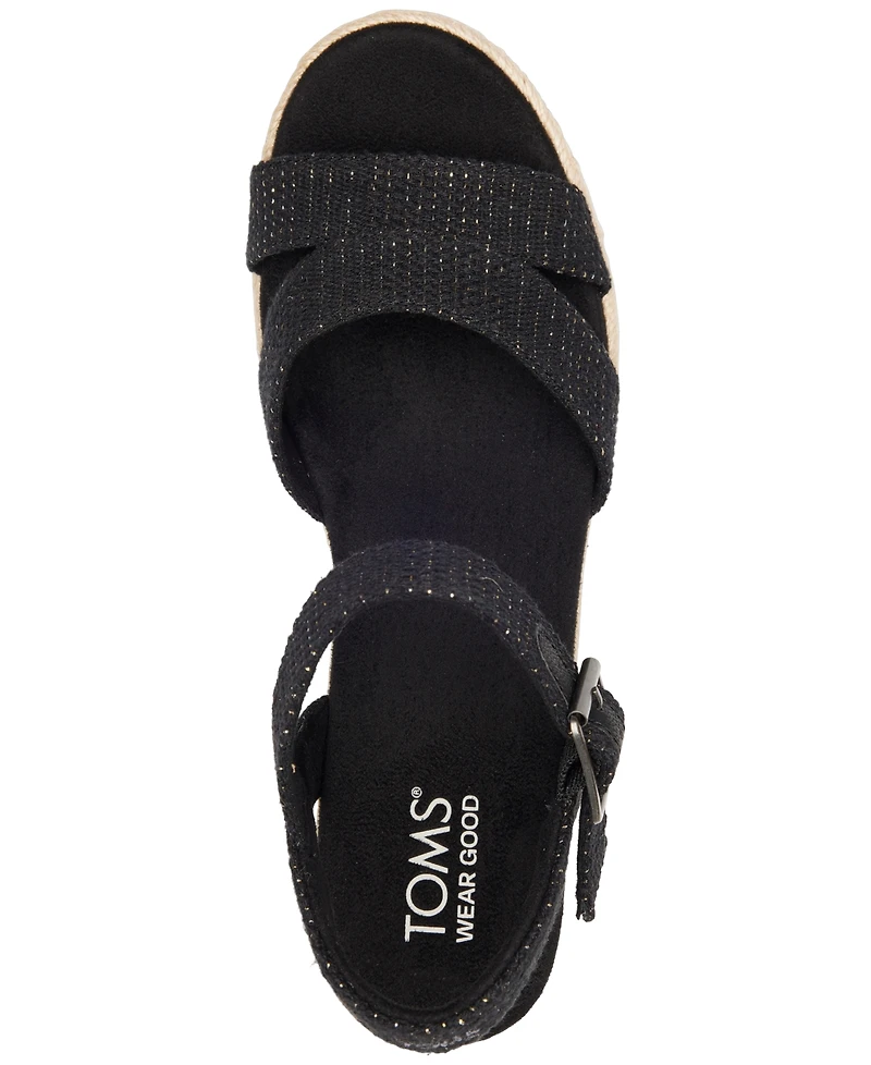 Toms Women's Audrey Espadrille Wedge Platform Sandals