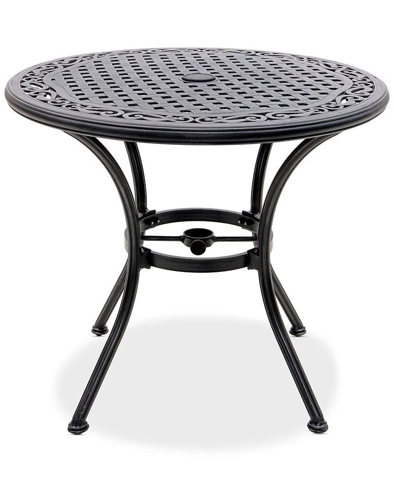 Wythburn Mix and Match 32" Round Cast Aluminum Outdoor Bistro Table, Created for Macy's