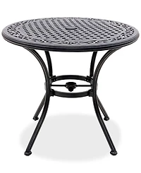 Wythburn Mix and Match 32" Round Cast Aluminum Outdoor Bistro Table, Created for Macy's