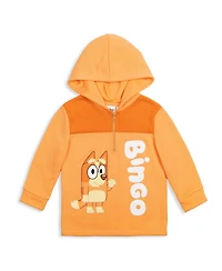 Bluey Bingo Fleece Half Zip Hoodie Toddler| Child Boys