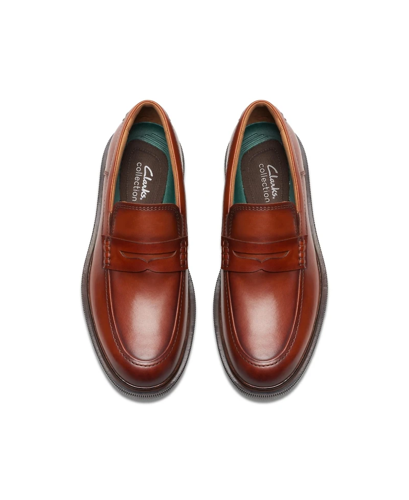 Clarks Men's Collection Burchill Penny Slip On Loafers