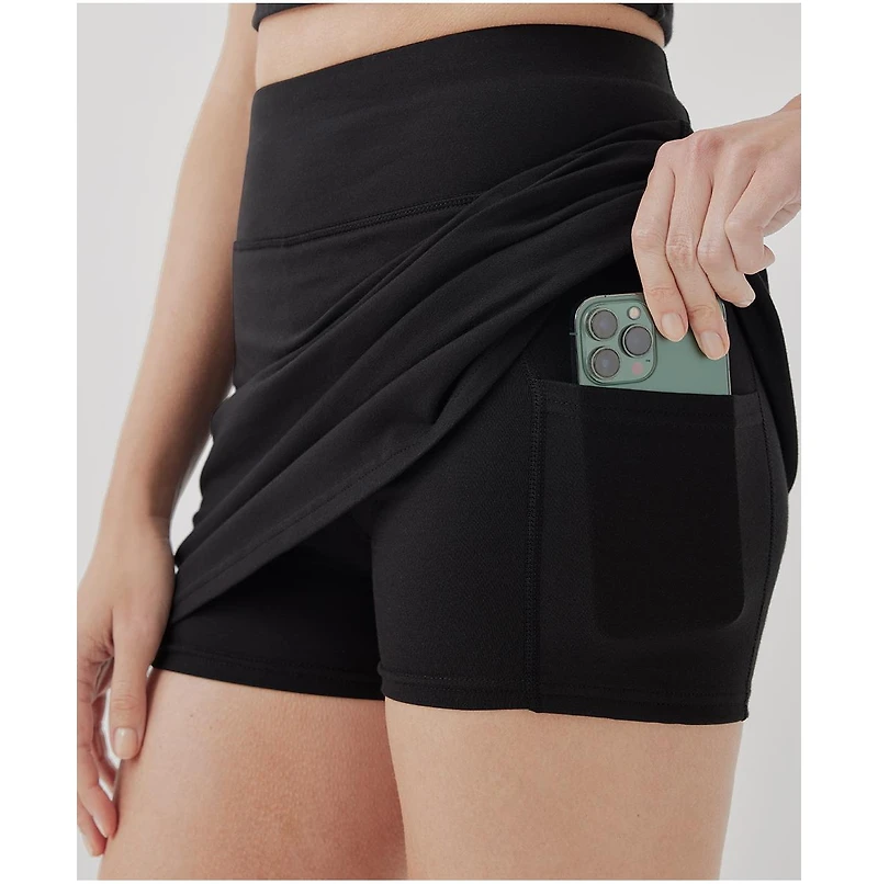 Pact Women's Organic Cotton On the Go-To Pocket Skort