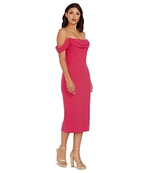 Dress the Population Women's Vickie Off-The-Shoulder