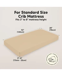 KeaBabies 2pk Fitted Crib Sheets for Boys, Girls, Baby Sheet, Standard Nursery Sheet Cover