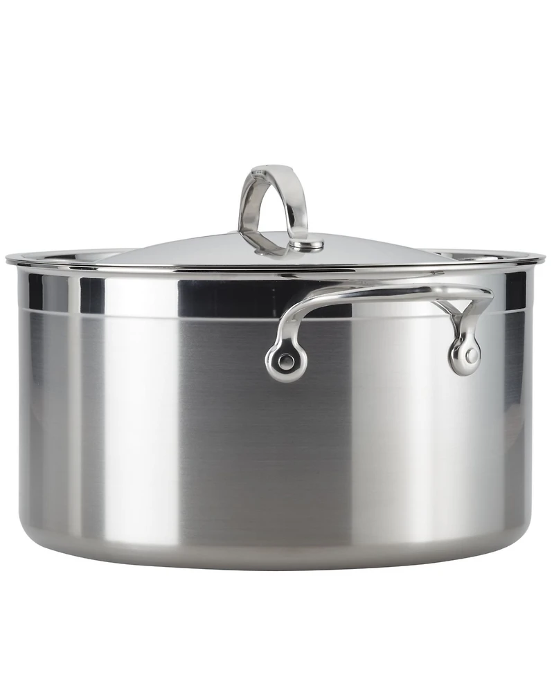 ProBond Clad Stainless Steel 8-Quart Covered Stock Pot