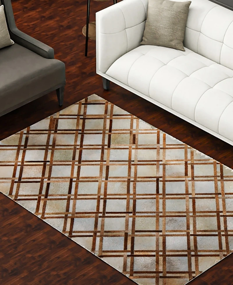 Closeout! Bashian Cowhide H43 4' x 6' Area Rug