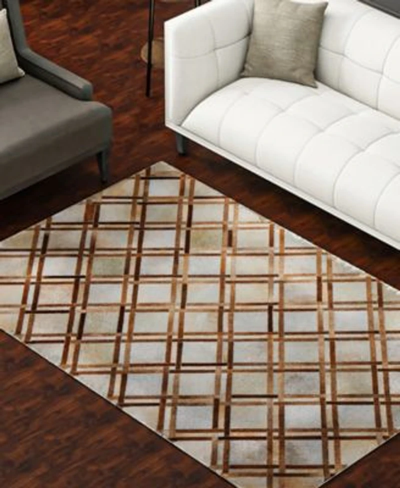 Closeout Bashian Cowhide H43 Area Rug