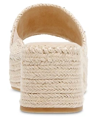 Anne Klein Women's Crystal Espadrille Wedge Sandals