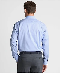 Lands' End Men's Solid No Iron Supima Pinpoint Straight Collar Dress Shirt