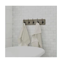 Rustic Coat Rack With Hooks -Wall Mount - Solid Pine Wood Entryway Hanger Farmhouse For Kitchen, Bedroom