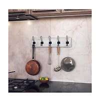 Rustic Coat Rack With Hooks -Wall Mount Coat Rack - Solid Pine Wood Entryway Hanger - Farmhouse Coat Rack For Kitchen, Bedroom