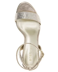 BCBGeneration Women's Pristal Rhinestone Platform Buckle Dress Sandals