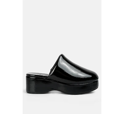 Olori Solid Platform Slip On Mules