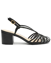 Arezzo Women's Paola Mid Block Sandals