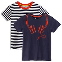 Mightly Toddler Fair Trade Organic Cotton Graphic Short Sleeve T-Shirt 2-pack