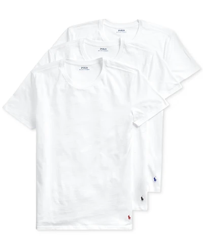Polo Ralph Lauren Men's 3-Pack Slim-Fit Classic Cotton Crew Undershirts