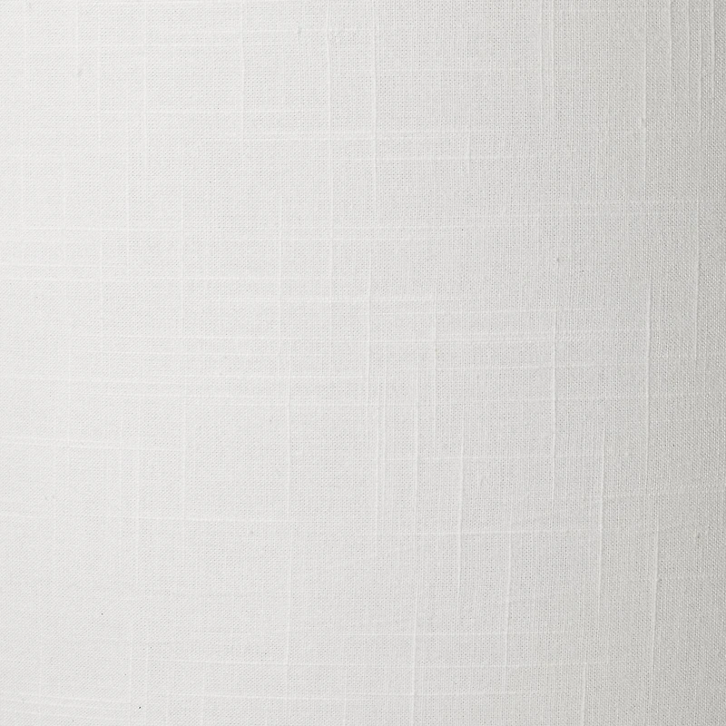 Springcrest Set of 2 White Fabric Medium Drum Lamp Shades 13" Top x 14" Bottom x 10" High (Spider) Replacement with Harp and Finial
