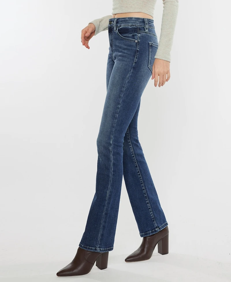 Kancan Women's High Rise Skinny Denim Bootcut Jeans