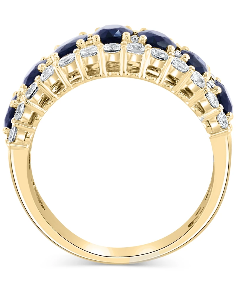 Effy Blue & White Sapphire Ring (3-1/2 ct. t.w.) Diamond (1/20 14k Gold. (Also available Emerald and Pink Sapphire)