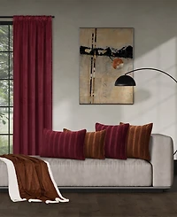 J Queen New York Townsend Wave Lumbar Decorative Pillow Cover, 16" x 26"