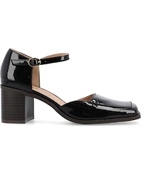 Journee Collection Women's Evangeline Square Toe Pumps