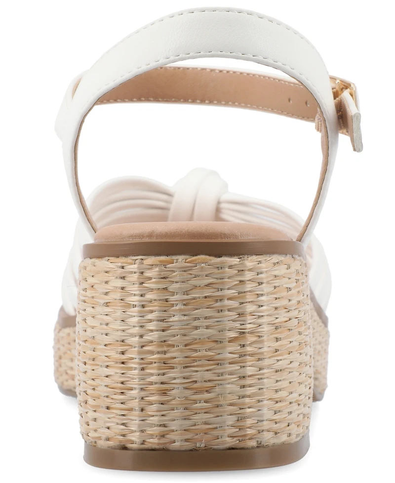 Journee Collection Women's Hally Platform Block Heel Sandals