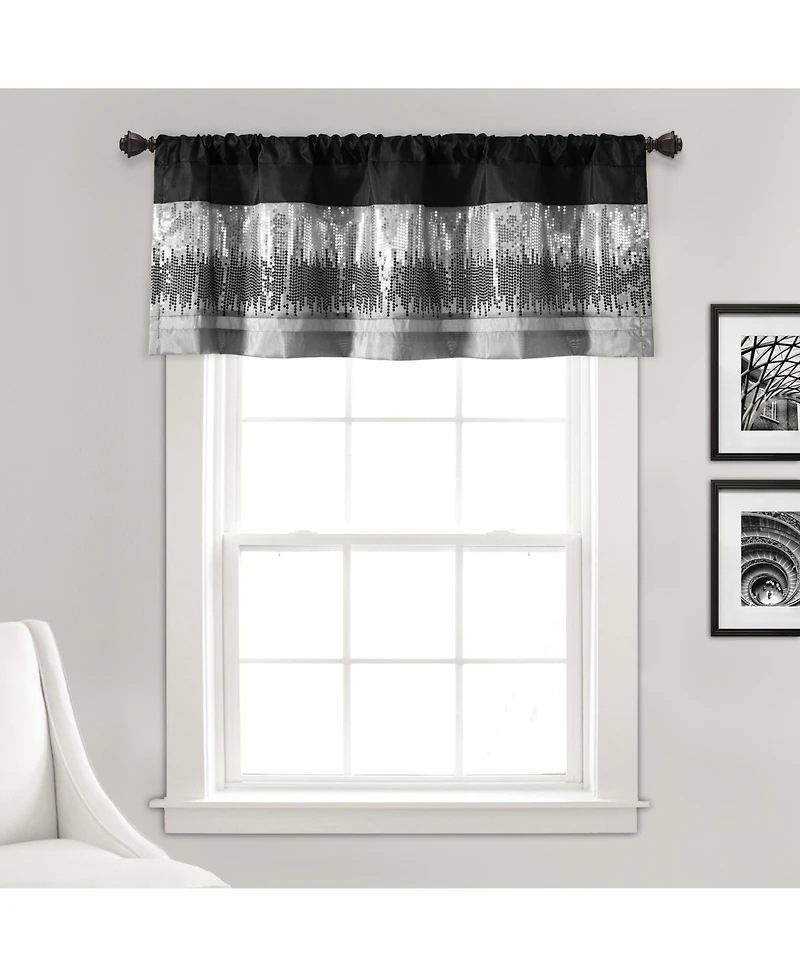 Lush Decor Night Sky Sequins Valance