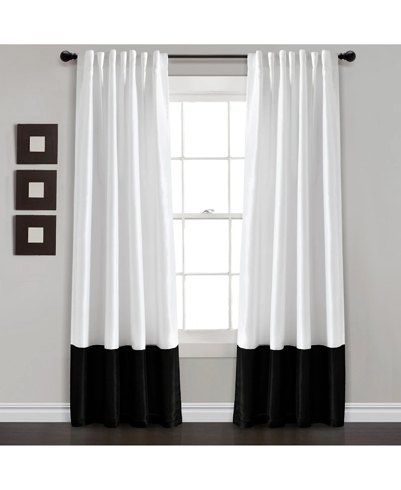 Prima Back Tab Window Curtain Panels