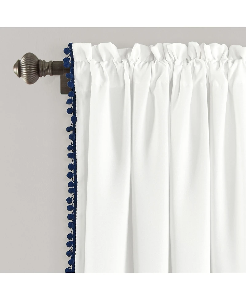 Pom Pom Window Curtain Panel