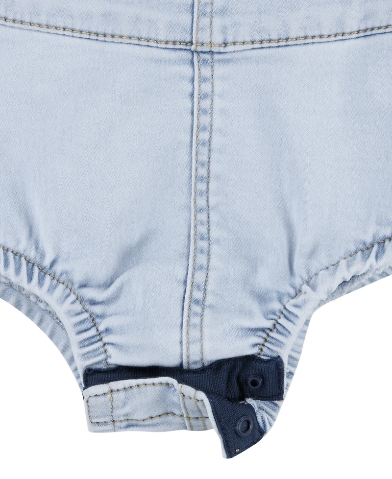 Levi's Baby Girls Sleeveless Denim Shortalls
