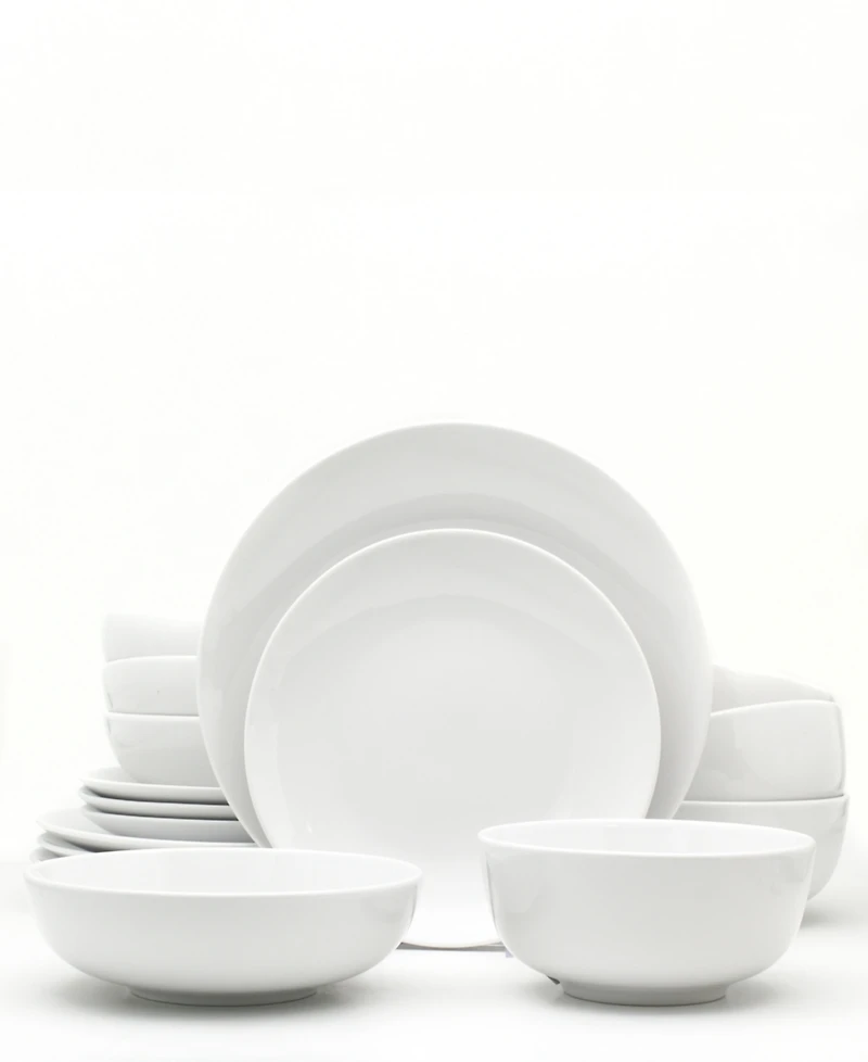 Euro Ceramica Essential 16 Pc. Dinnerware Set, Service for 4