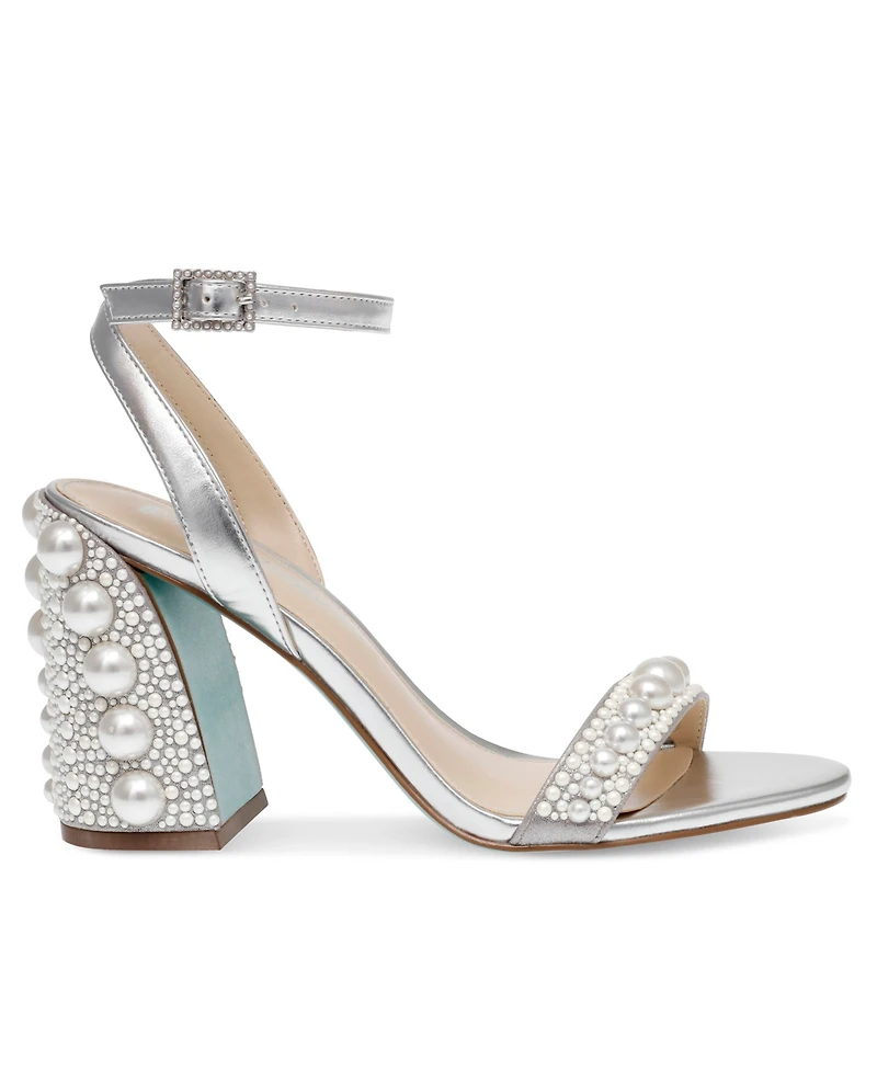 Betsey Johnson Women's Lexi Pearl Evening Sandals