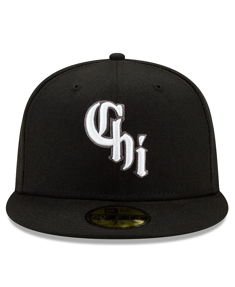 Men's New Era Black Chicago White Sox 2021 City Connect 59FIFTY Fitted Hat