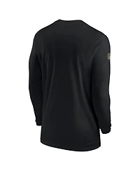 Men's Nike Black New Orleans Saints Sideline Coach Performance Long Sleeve T-shirt