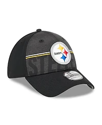 Men's New Era Black Pittsburgh Steelers 2023 Nfl Training Camp 39THIRTY Flex Fit Hat