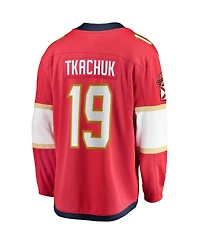 Men's Fanatics Matthew Tkachuk Red Florida Panthers Home Breakaway Player Jersey