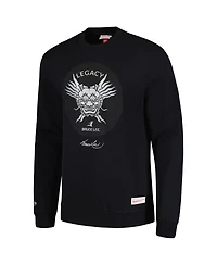 Men's Mitchell & Ness Bruce Lee Black Legacy Pullover Sweatshirt