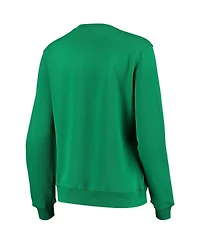 Women's Colosseum Green Notre Dame Fighting Irish Campanile Pullover Sweatshirt