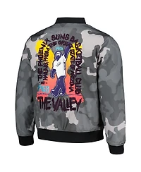 Men's and Women's The Wild Collective Gray Phoenix Suns 2023/24 City Edition Camo Bomber Full-Zip Jacket