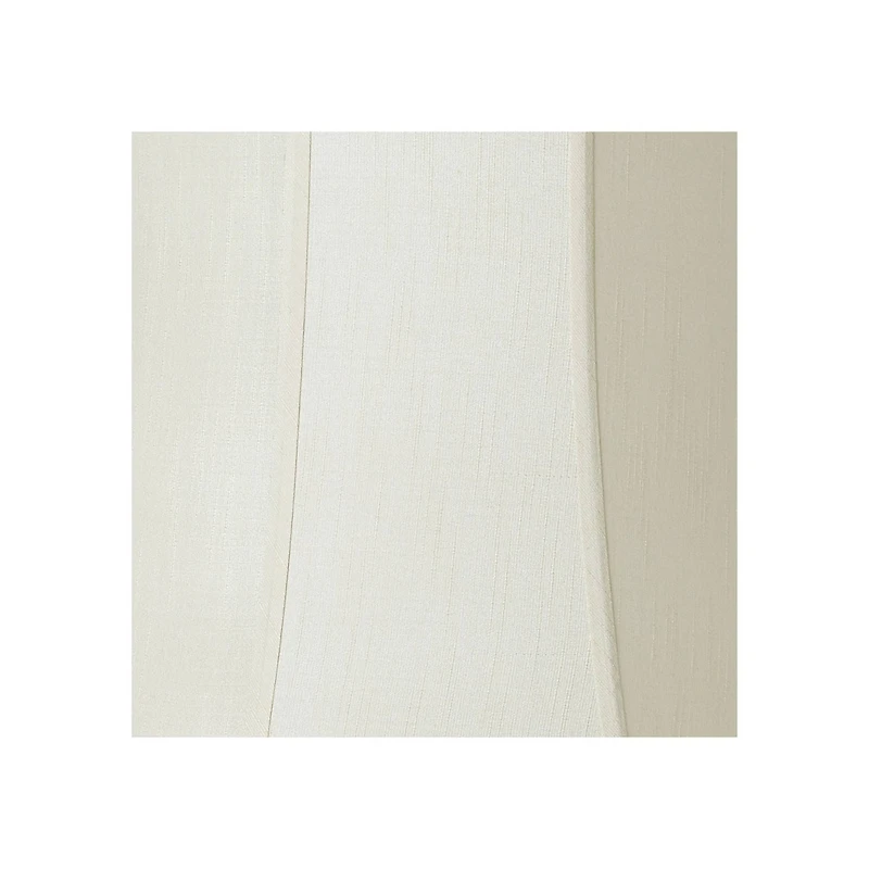 Imperial Shade Creme Large Scallop Bell Lamp Shade 14" Top x 20" Bottom x 20" Slant x 19.75 High (Spider) Replacement with Harp and Fin