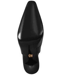 Donna Karan New York Women's Sadrina Leather Chain Bit Slingback Pumps