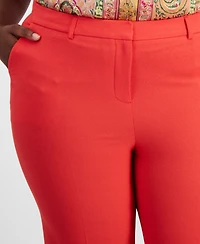 Tahari Asl Plus Classic Mid Rise Ankle Pants