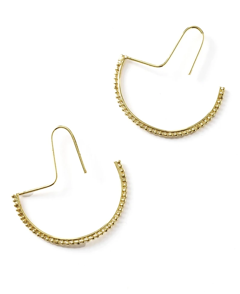 Matr Boomie Bhavani Gold-Tone Dot Threader Earrings