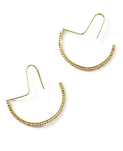 Matr Boomie Bhavani Gold-Tone Dot Threader Earrings